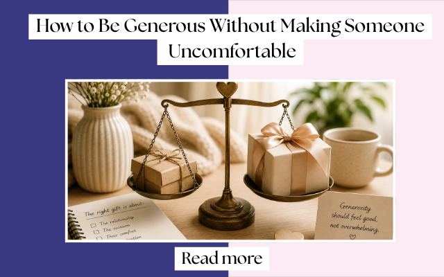 When Is a Gift Too Much? How to Be Generous Without Making Someone Uncomfortable